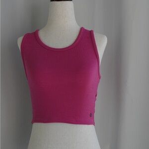 Roxy Pink Sleeveless Crop Top